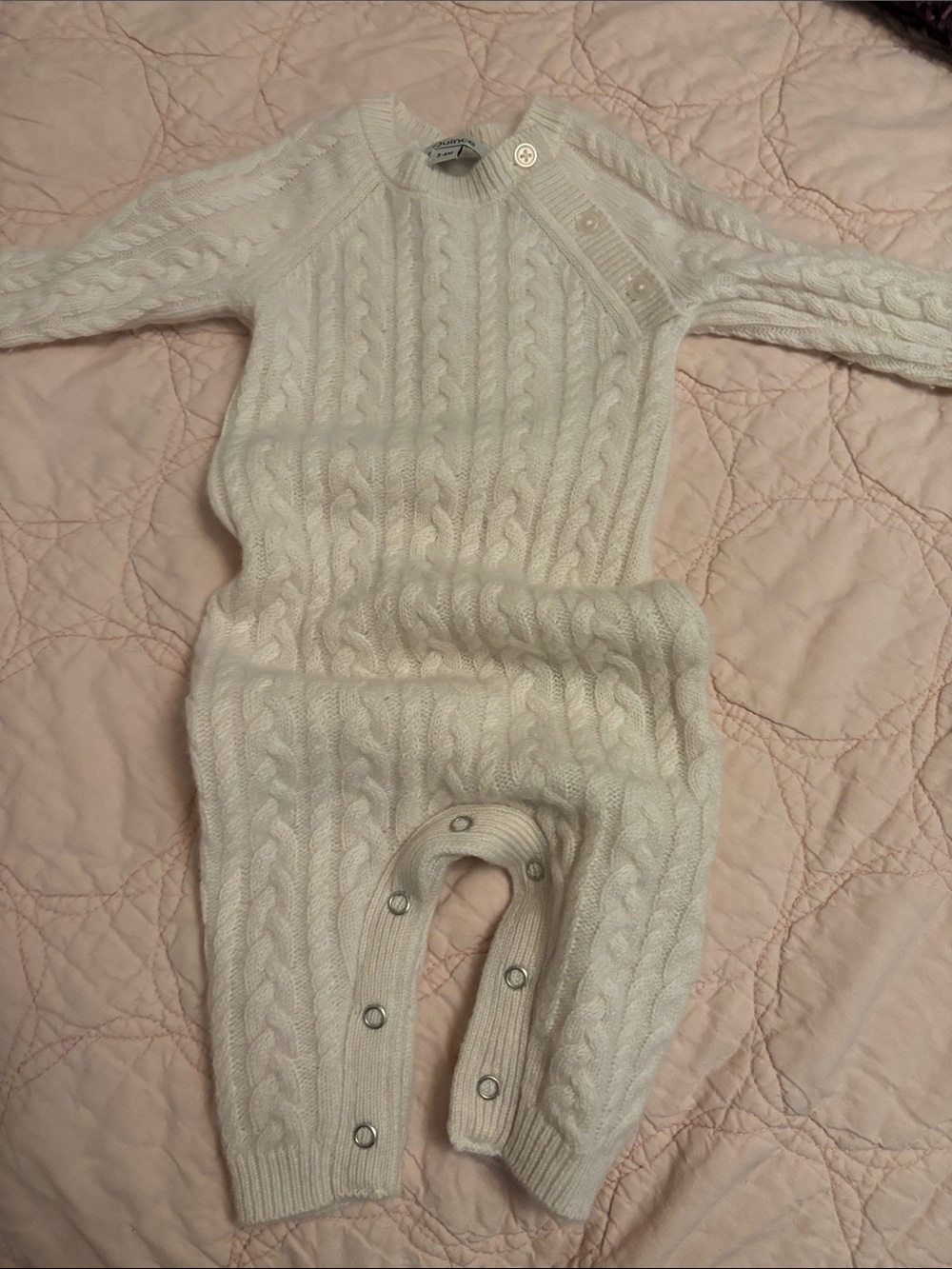 Quince cashmere baby outfit 3-6 months